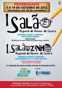 Prorrogadas inscrições para o I Salão do Humor de Guaíra 