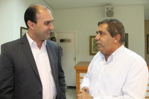 Secretário de Desenvolvimento Econômico, Denir Ferreira dos Santos e o prefeito de Bebedouro, Fernando Galvão Moura