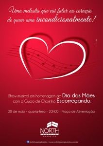 Atrações musicais na semana do Dia das Mães no North Shopping Barretos