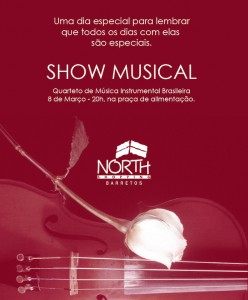 Show em homenagem às mulheres no North Shopping Barretos