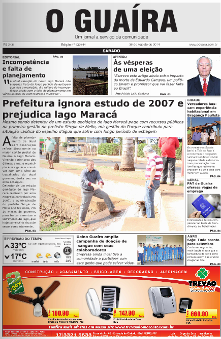 JORNAL O GUAIRA EDICAO DE 30 DE AGOSTO DE 2014