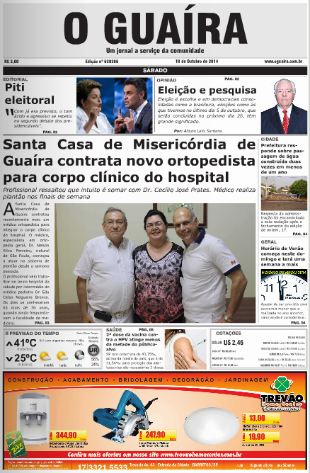 JORNAL O GUAIRA EDICAO DE 18 DE OUTUBRO DE 2014