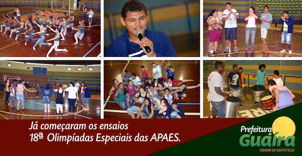 olimpiadas apaes guaira - guairanews