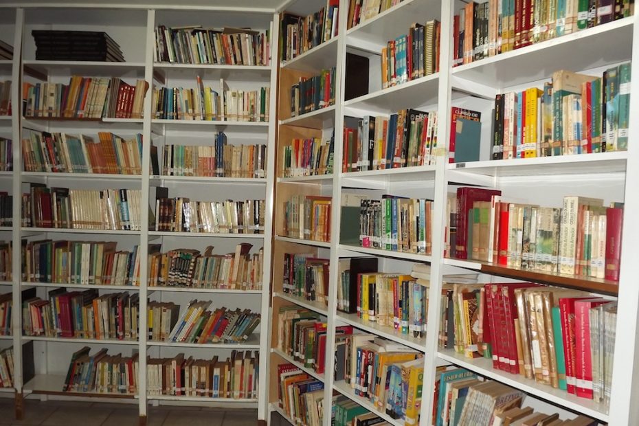 Acervo de livros da Biblioteca Pública de Guaíra
