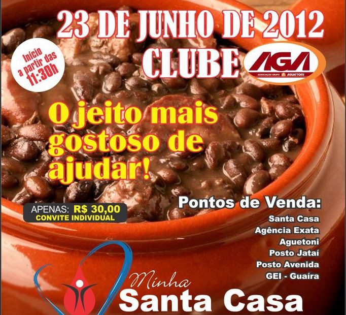 Feijoada beneficente para a Santa Casa de Guaíra