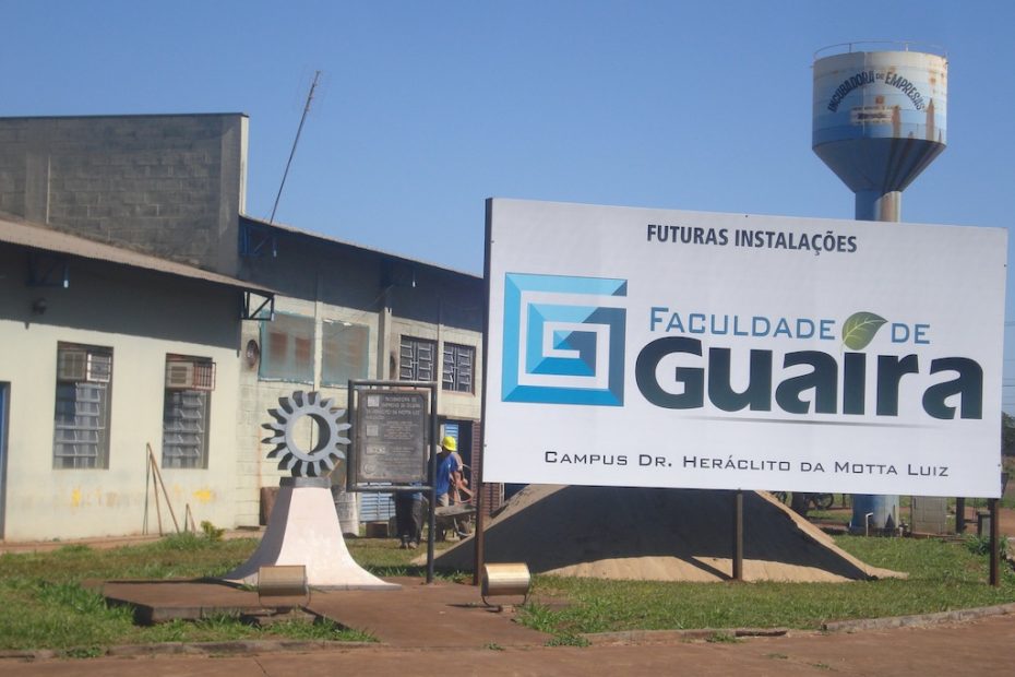 COMEÇAM AS OBRAS DE INSTALAÇÃO DA FACULDADE DE GUAÍRA