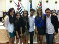 Nova diretoria - Amanda, Carla, Barbara, Renan, Lohaine e Paulo