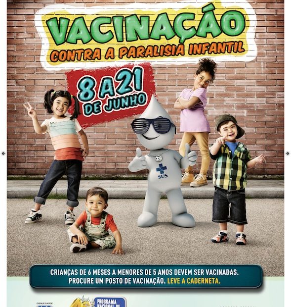 Campanha contra pólio é sábado