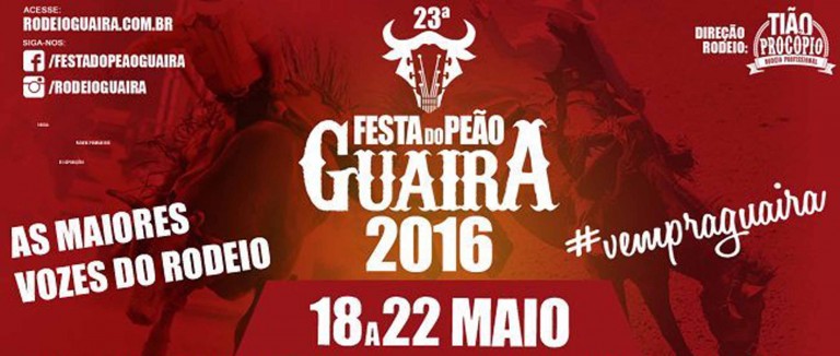 23º Festa do Peão de Guaíra acontece entre os dias 18 e 22 de maio