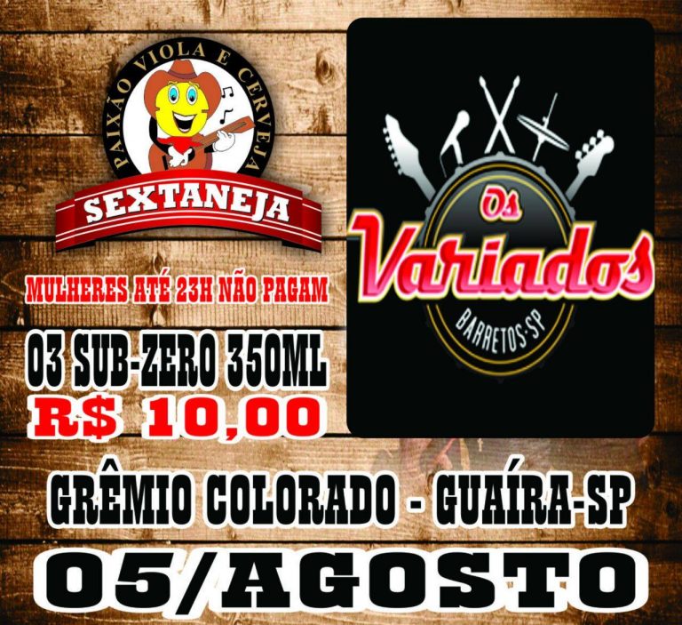 SEXTANEJA COM A BANDA OS VARIADOS