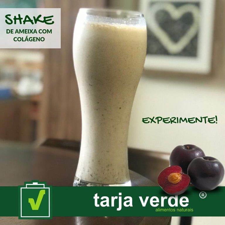 [TARJA VERDE NATURAL] SHAKE DE AMEIXA COM COLÁGENO