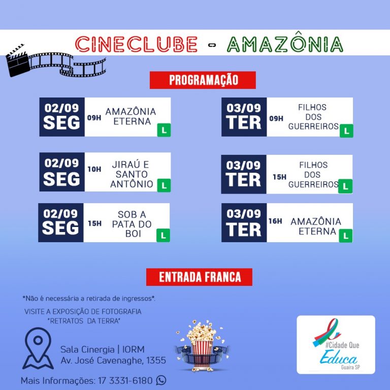 CENTRO CULTURAL COLORADO: CINECLUBE ESPECIAL AMAZÔNIA – Sala Cinergia IORM