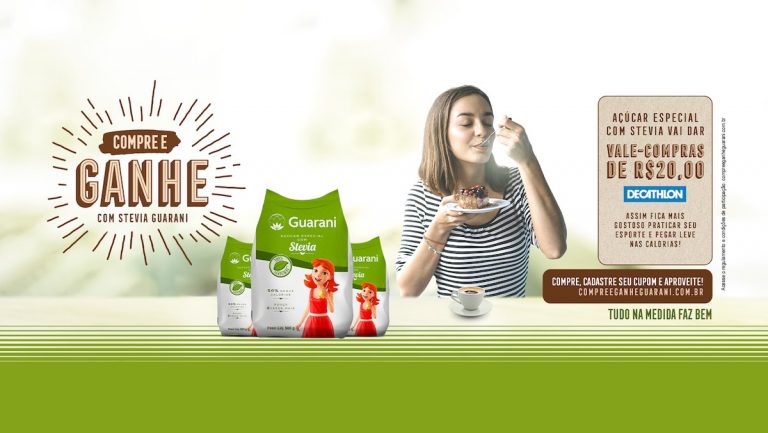 COMPRE E GANHE COM STEVIA: NOVA PROMOÇÃO DO AÇÚCAR GUARANI VAI PREMIAR CONSUMIDORES COM VALE-COMPRAS