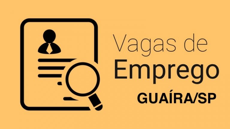 NOVAS VAGAS DE EMPREGO EM GUAÍRA/SP