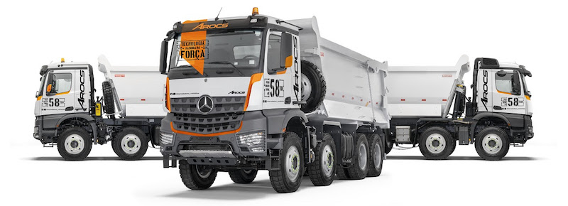 caminhões mercedes bens arocs