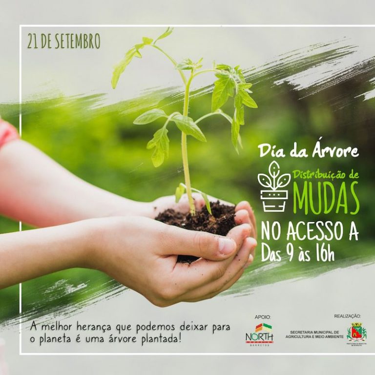 Distribuição de mudas nesta quarta-feira, Dia da Árvore, no North Shopping 