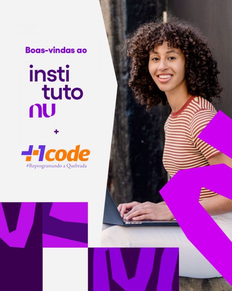 Instituto Nu firma parceria com a Mais1Code para oferecer formação tecnológica na “quebrada”