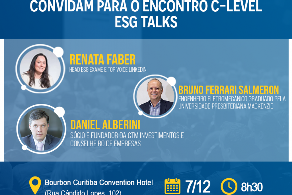 Evento “ESG Talks” e novos caminhos para pensar a governança nas organizações