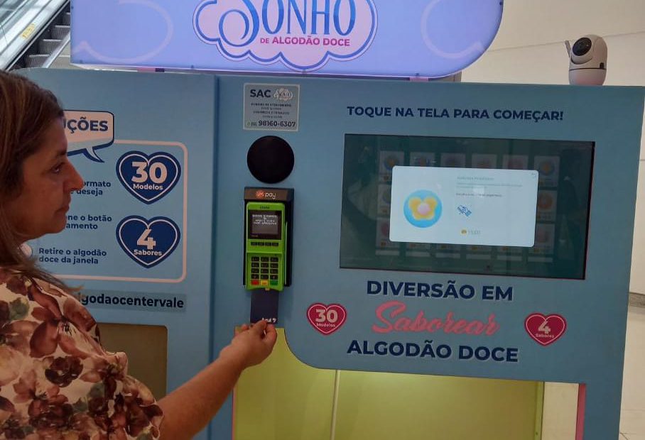 Quais são as formas de pagamento aceitas em vending machines