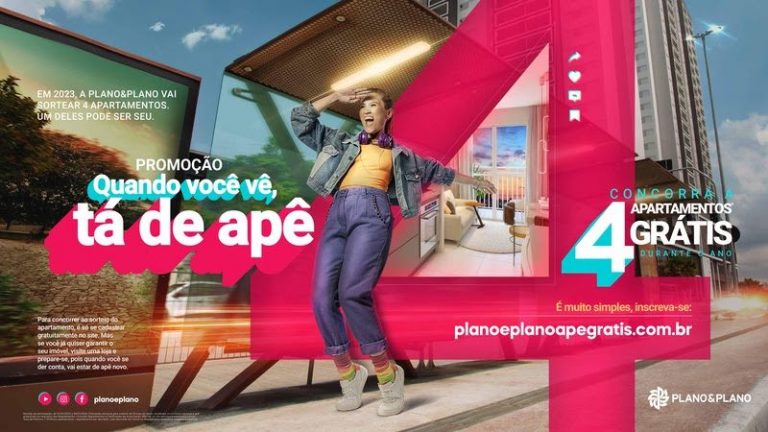 Plano&Plano inicia campanha promocional e sorteia 4 apartamentos e R$ 30 mil para decorar