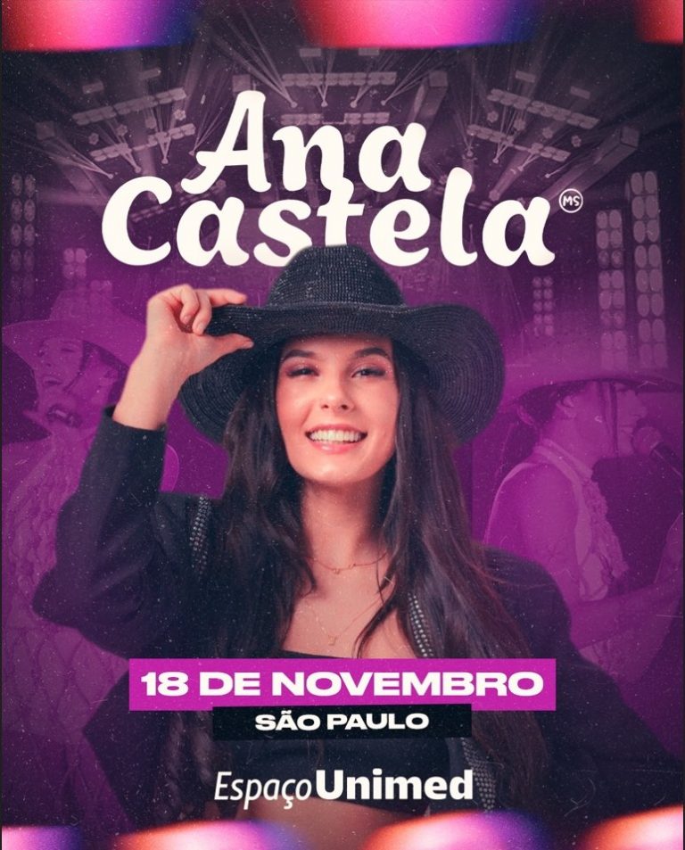 Ana Castela em apresentação única no Espaço Unimed