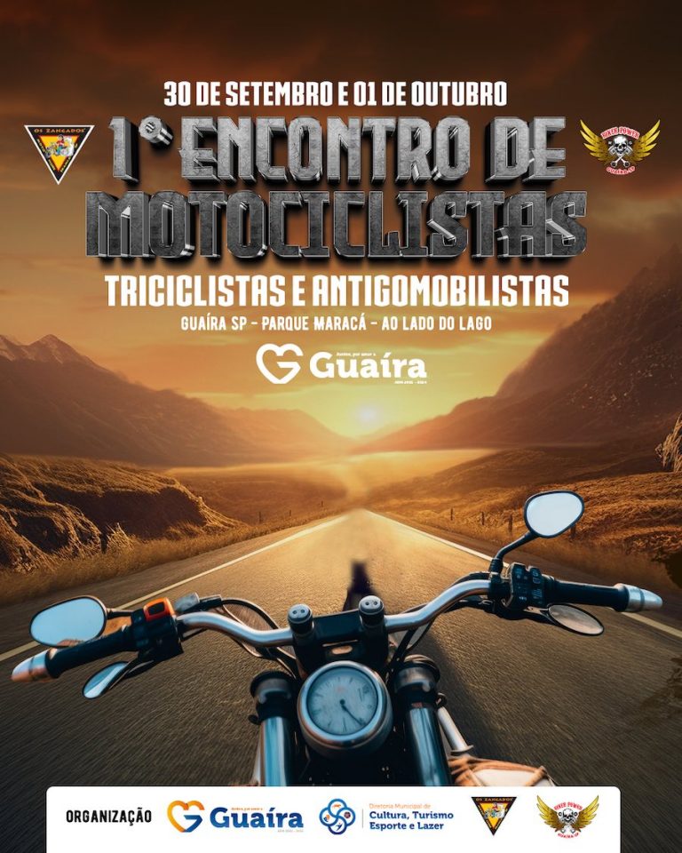 Está chegando o 1º Encontro de Motociclistas, Triciclistas e Antigomobilistas de Guaíra