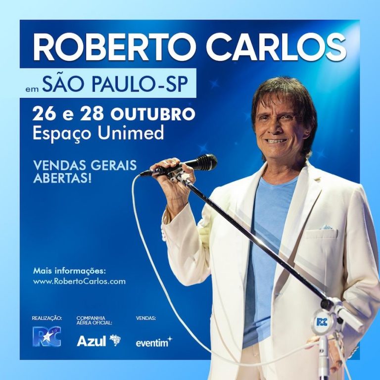 O carisma, o amor e toda a emoção de Roberto Carlos no Espaço Unimed em São Paulo