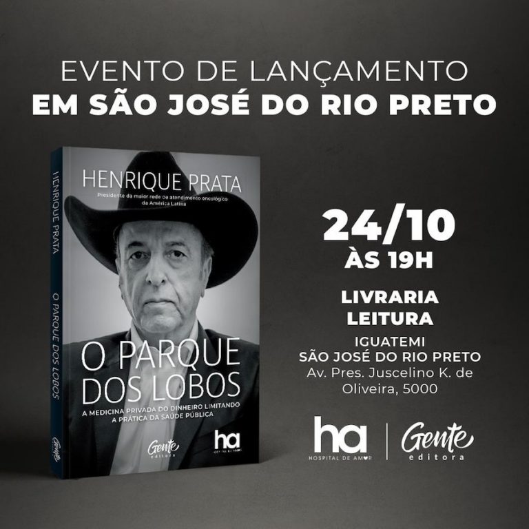 Shopping Iguatemi São José do Rio Preto recebe lançamento do livro de Henrique Prata, presidente do Hospital de Amor de Barretos