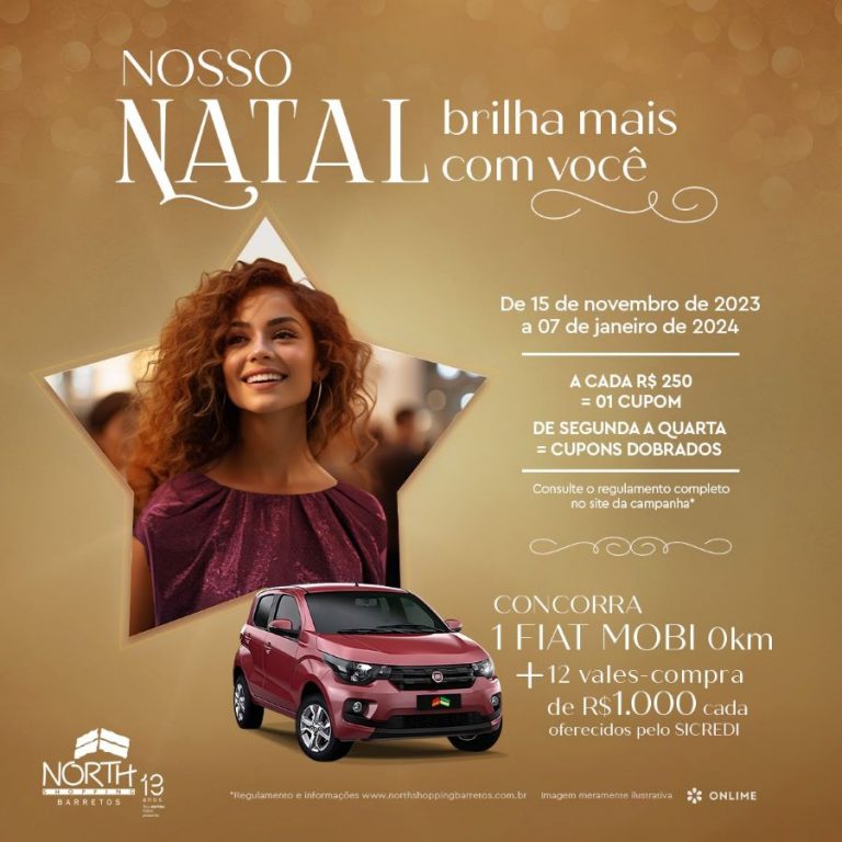Campanha Natal 2023 North Shopping Barretos começa nesta quarta-feira