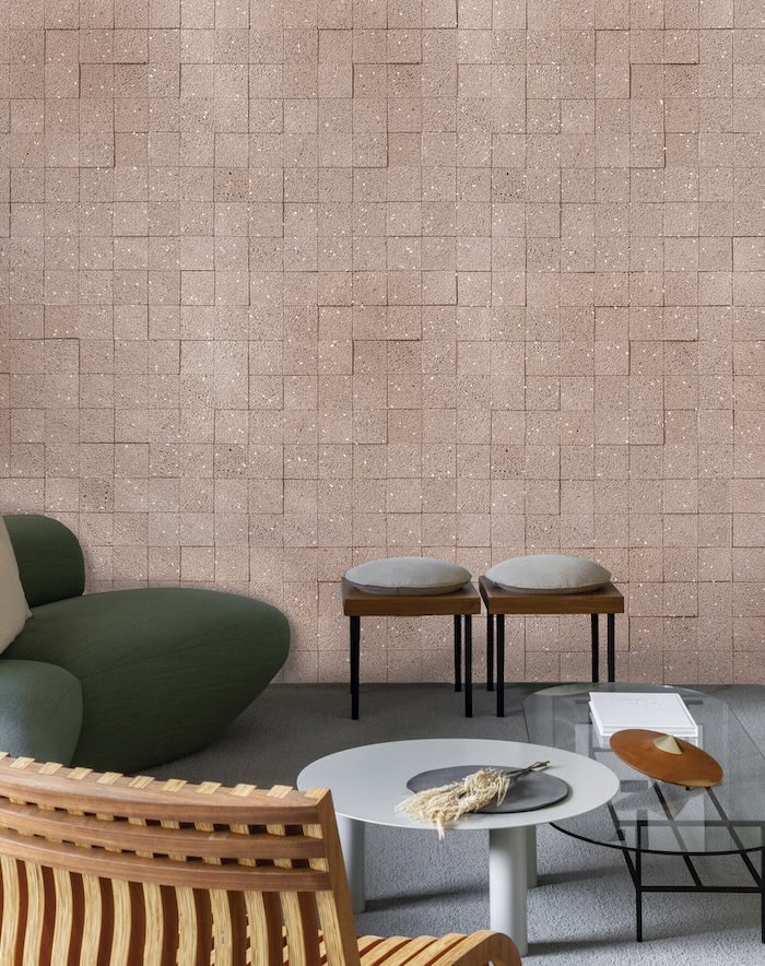 Revestimento Castelatto – Linha Matéria na cor Terracota (Bohrer Arquitetos_Foto: Favaro Jr)