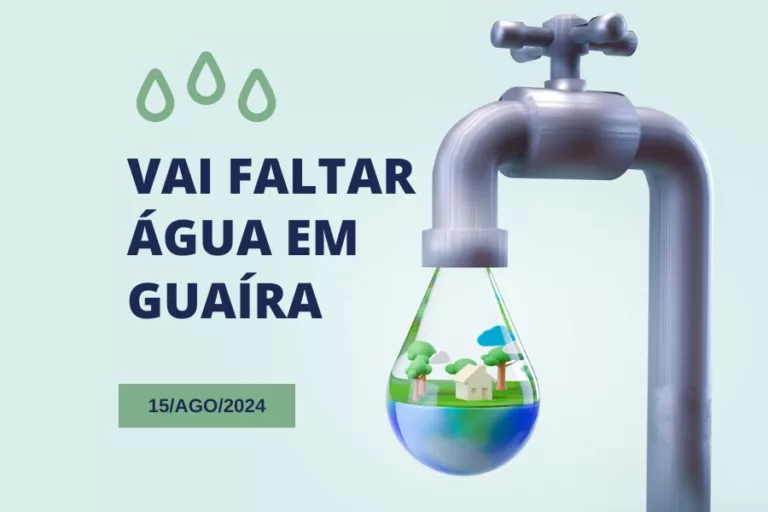 Reparo em adutora da Rua 42 interrompe abastecimento de água em Guaíra