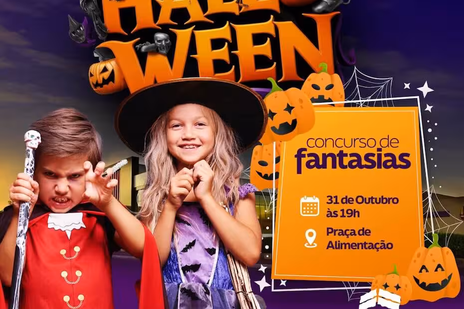 Atrações para a criançada comemorar o Halloween acontecem no North Shopping Barretos no dia 31 de outubro