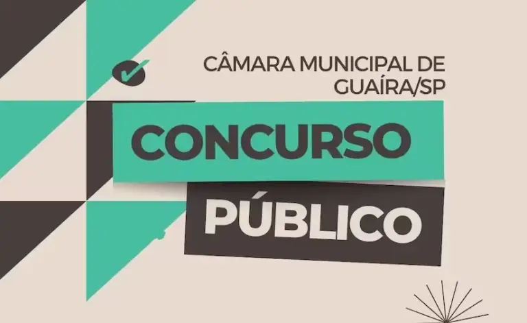 INSCRIÇÕES ABERTAS PARA CONCURSO PÚBLICO DA CÂMARA DE GUAÍRA
