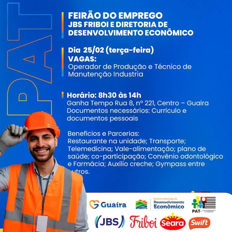 Feirão de Empregos Friboi Oferece Oportunidades para Guaíra