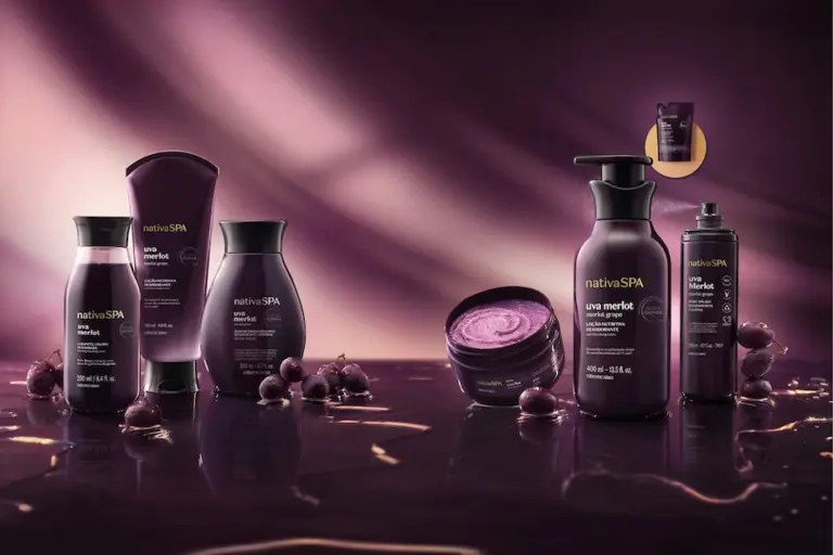 O Boticário apresenta Nativa SPA Uva Merlot, nova linha de cuidados corporais que desacelera os sinais do tempo na pele desde o primeiro uso