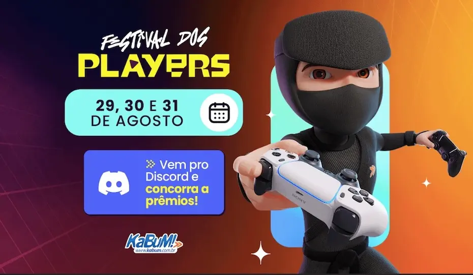 KaBuM! celebra o Dia do Gamer com descontos e ações especiais no Discord