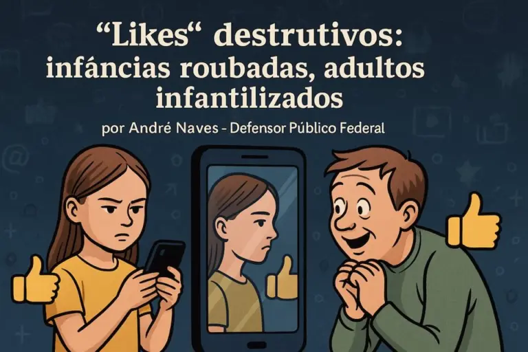 “Likes” destrutivos: infâncias roubadas, adultos infantilizados