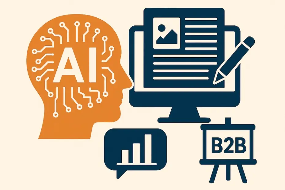 A Inteligência Artificial acelera, mas o conteúdo é quem dá direção no marketing B2B