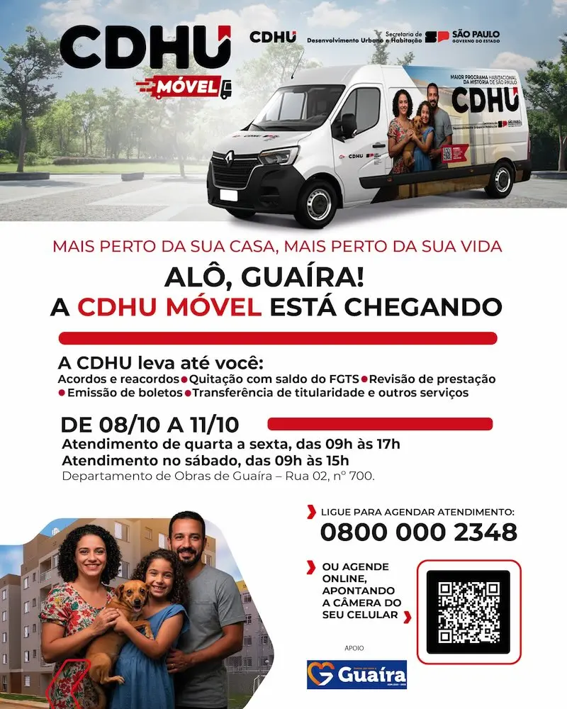 CDHU E Prefeitura de Guaíra Promovem plantão de atendimento na cidade