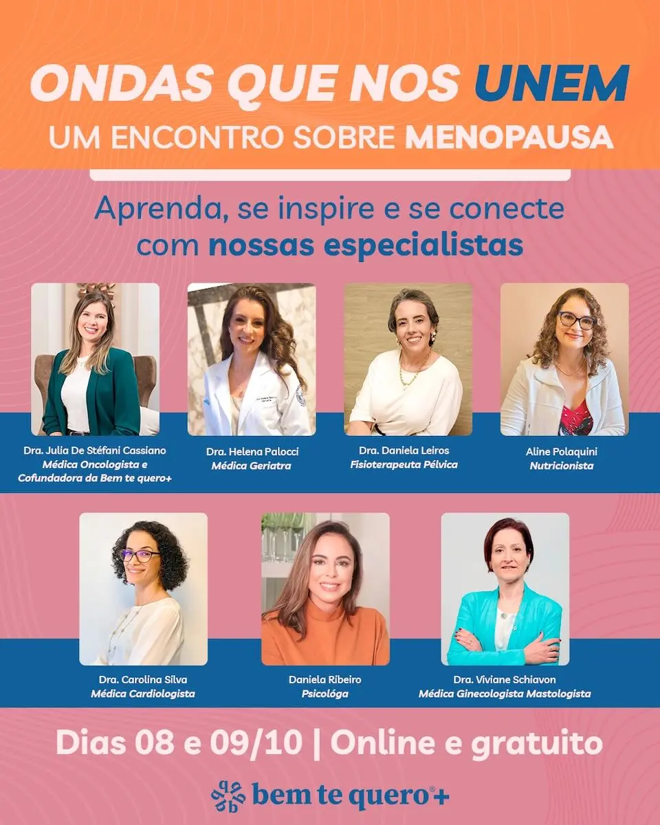 Evento online e gratuito desmistifica a menopausa e destaca novas possibilidades para a mulher