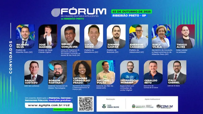 Ribeirão Preto sedia Fórum de Cidades Digitais e Inteligentes nesta quinta