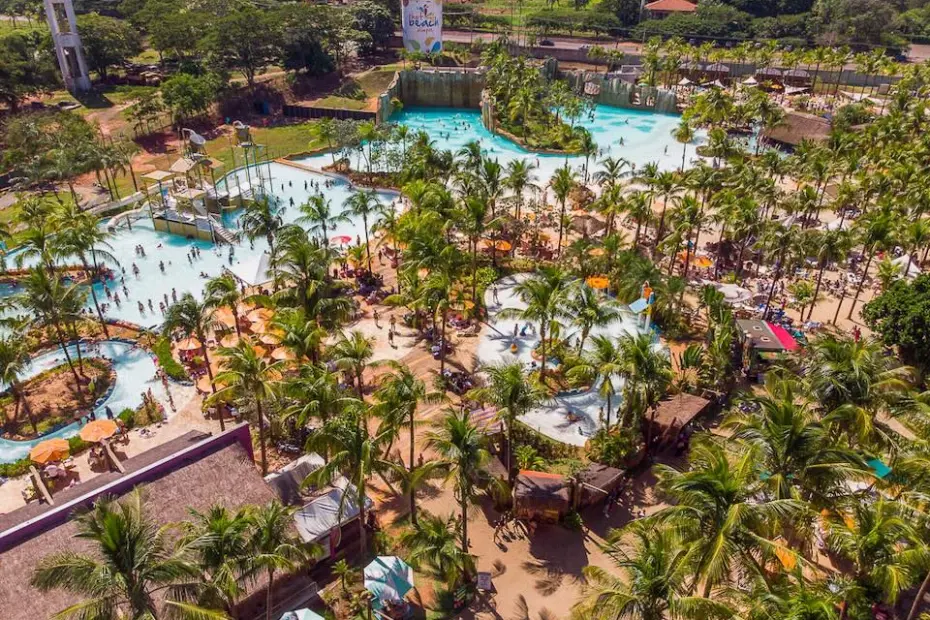 Sombra garantida! Os 800 coqueiros do Hot Beach Olímpia são convite à vida boa nos feriados