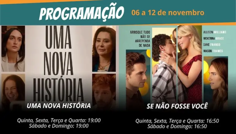Confira a Programação do Cine Energia: O Cinema de Guaíra (06 a 12 de novembro)