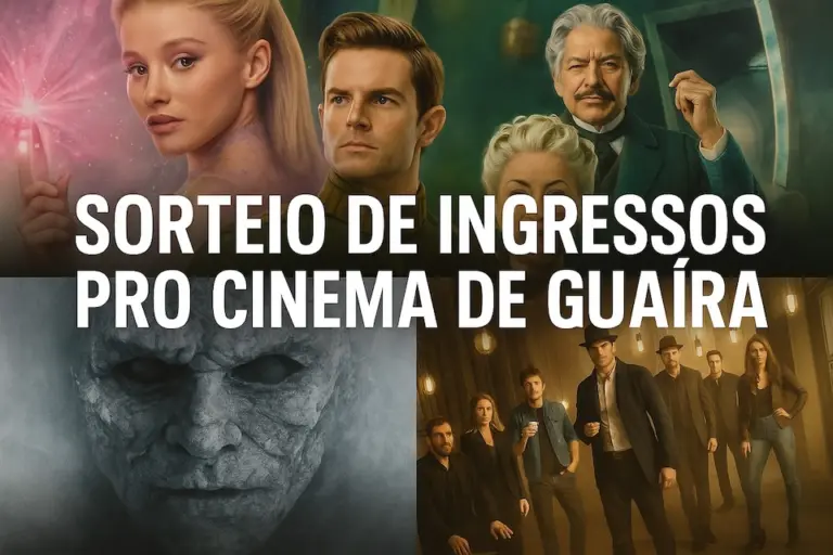 Cinema em Guaíra: nova programação + sorteio exclusivo de ingressos