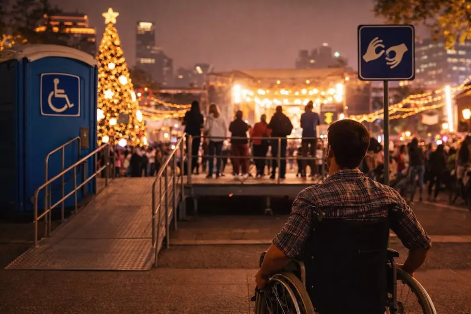 Festas de fim de ano ainda excluem pessoas com deficiência em espaços públicos