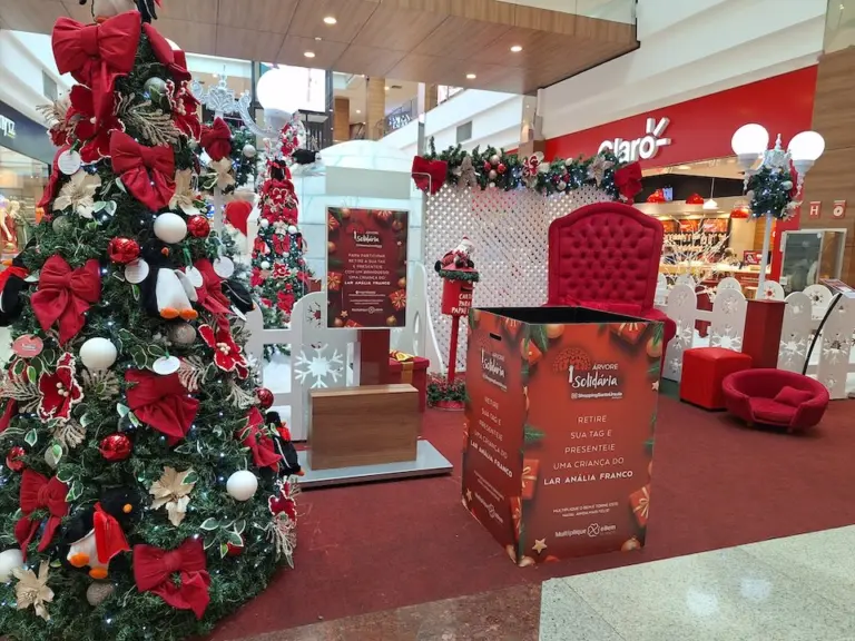 ShoppingSantaÚrsula promove ação solidária de Natal com arrecadação de brinquedos