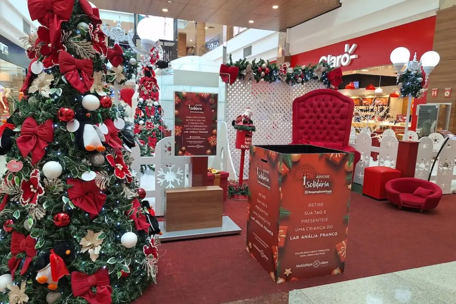 ShoppingSantaÚrsula promove ação solidária de Natal com arrecadação de brinquedos