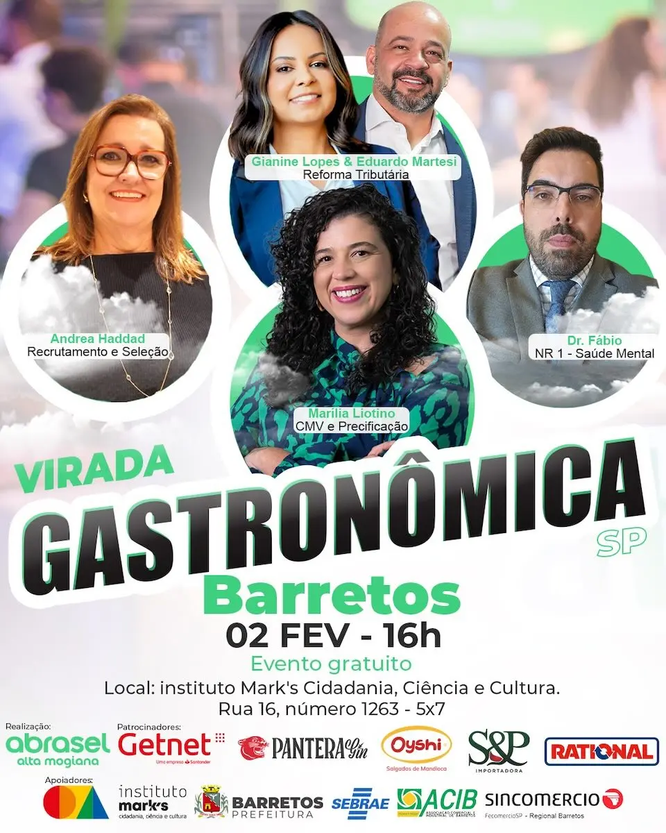 Instituto Mark's recebe Virada Gastronômica da Abrasel