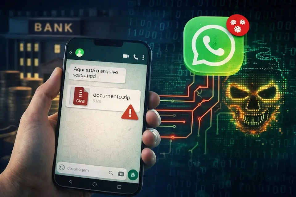 Malware bancário usa WhatsApp como vetor de ataque no Brasil, alerta estudo da Acronis