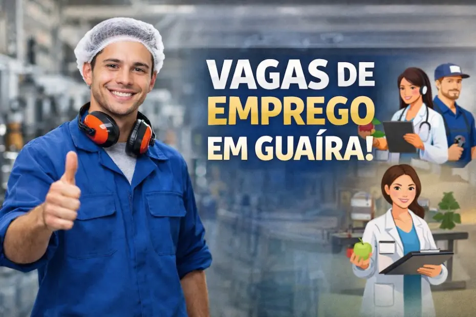 PAT de Guaíra abre 72 vagas: 60 para Auxiliar de Produção e outras oportunidades